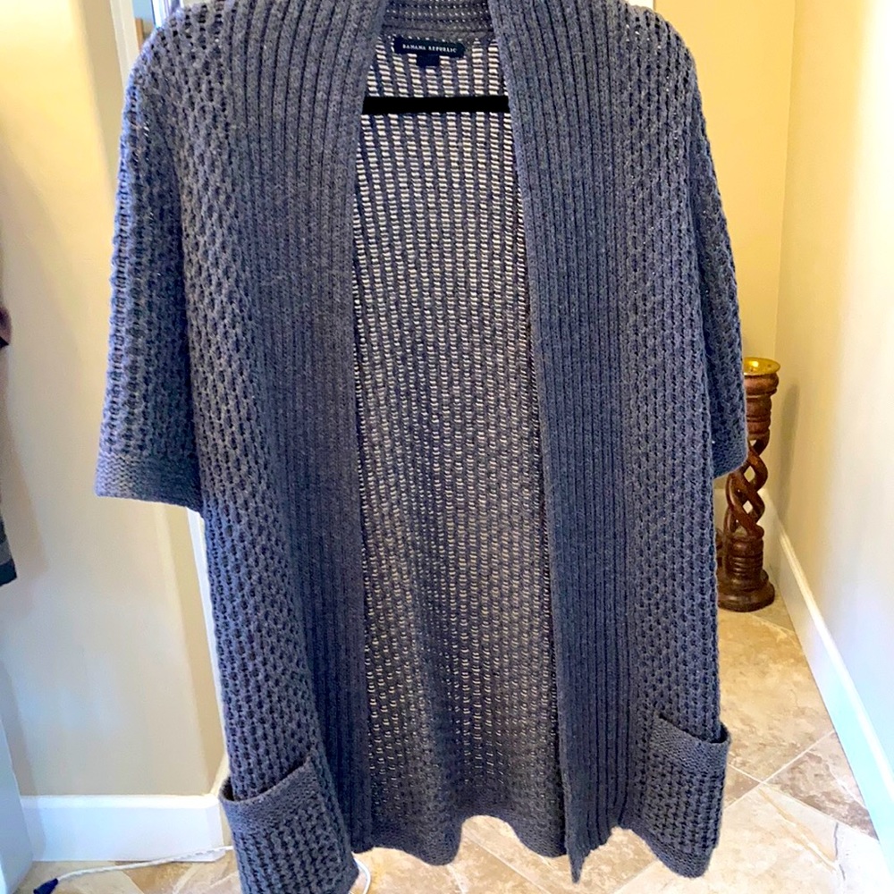 Banana Republic short sleeve sweater cardigan